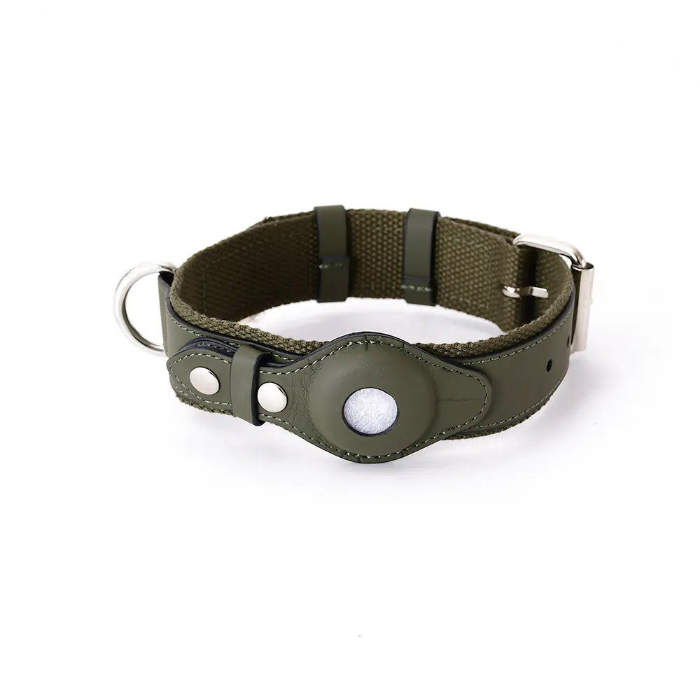 Tails on Trails AirTag Dog Collar & Leash Set – Secure Tracking for Medium & Large Dogs