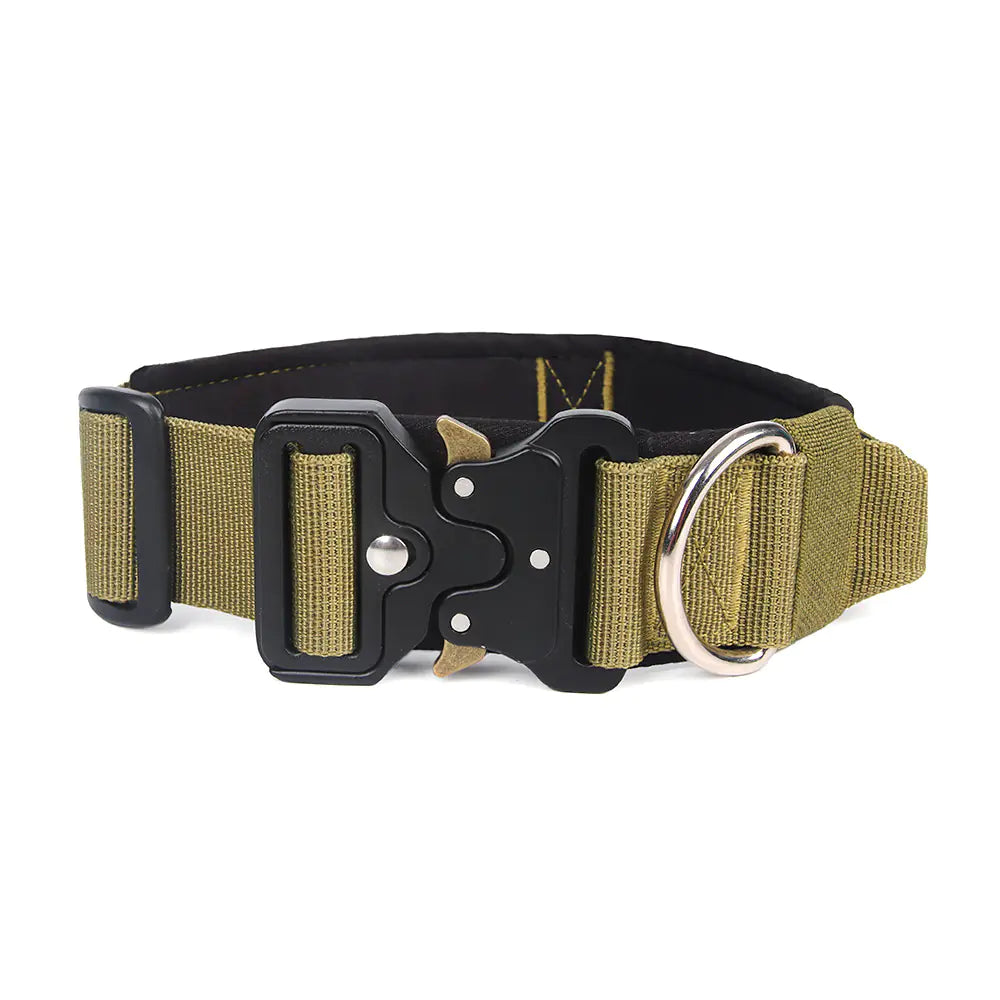 Tails on Trails Tactical Pull-Resistant Dog Collar – Heavy-Duty Control for Large Breeds