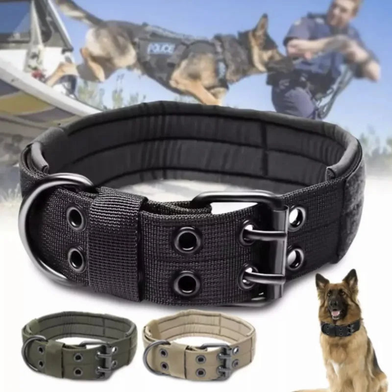 Rugged Tactical Dog Collar-Heavy Duty, Military Grade - Tails on Trails