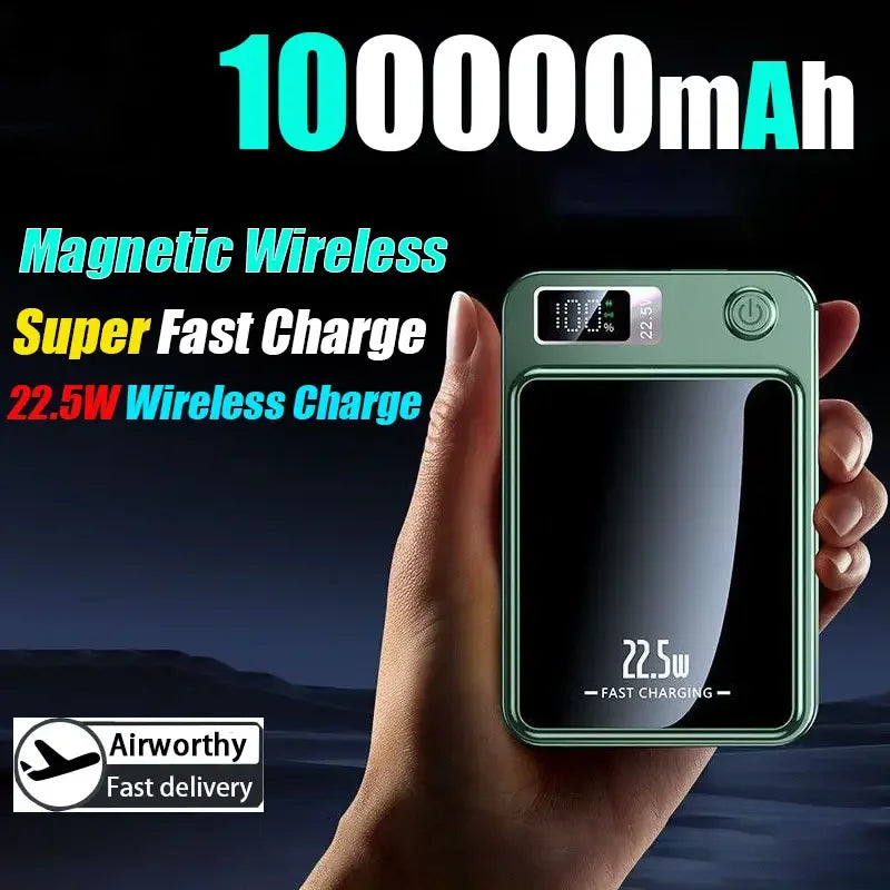 Tails on Trails MagCharge Pro – 100,000mAh Magnetic Wireless Power Bank