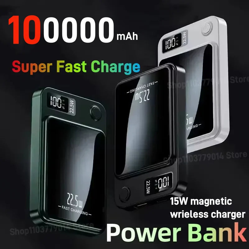Tails on Trails MagCharge Pro – 100,000mAh Magnetic Wireless Power Bank
