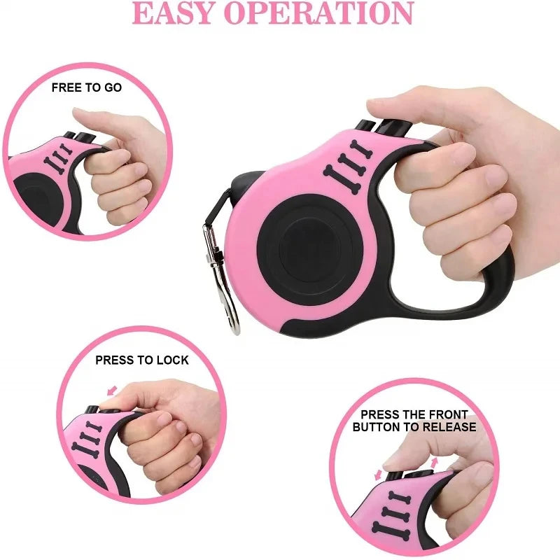 Automatic Retractable Leash, Cats And Dogs And Other Pets Go Out To Play With The Leash, The Upgrade Is More Portable - Tails on Trails