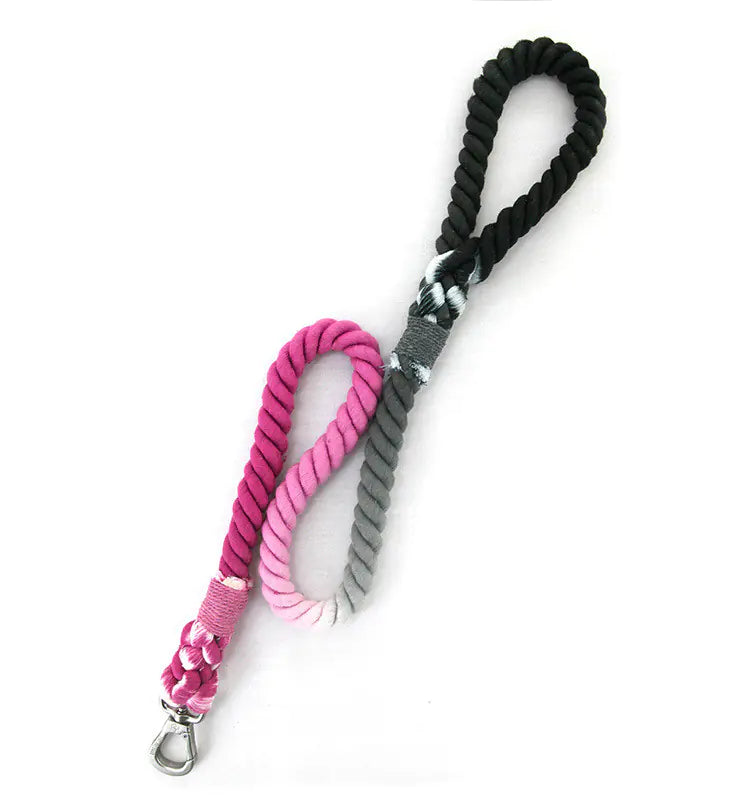 Tails on Trails Hand-Woven Cotton Dog Leash – Soft, Durable Traction Rope for Everyday Walks