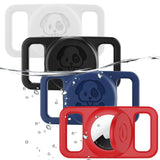 4-Pack Waterproof Silicone AirTag Dog Collar Holder