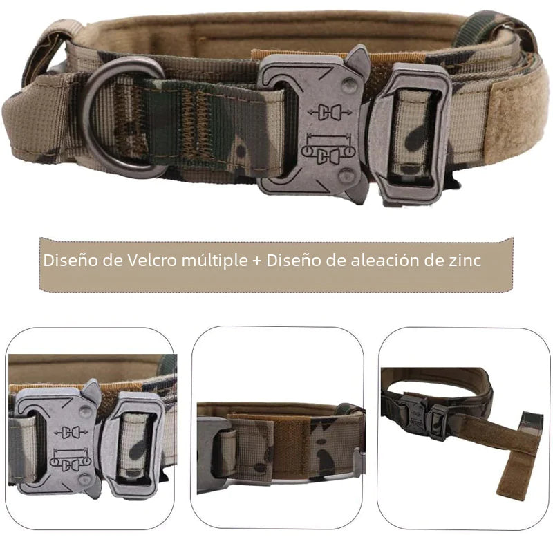 Tails on Trails Tactical Dog Leash – Heavy-Duty Nylon with Metal Buckle for Large Dogs