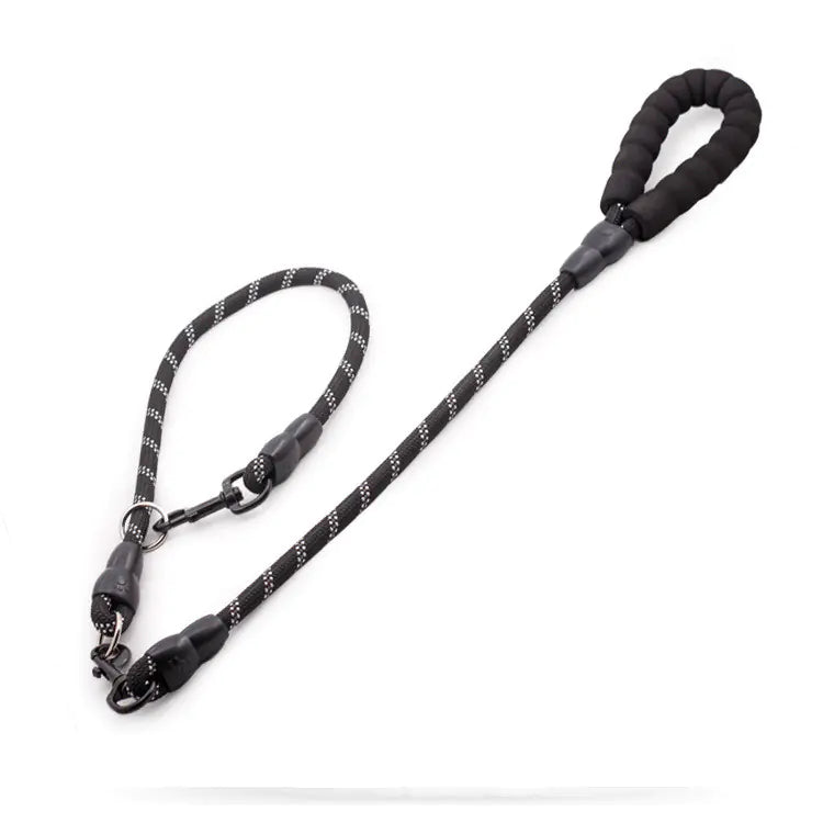 Tails on Trails Heavy-Duty Rope Chain Leash – Durable Lead for Golden Retrievers & Large Dogs