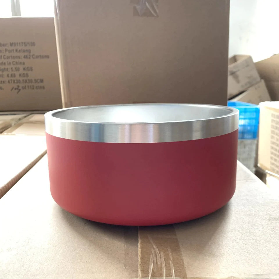 Tails on Trails Upright Stainless Steel Dog Bowl – Elevated, Non-Slip Feeding for Adventurous Dogs