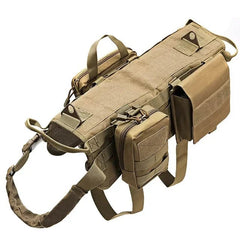 Camouflage Tactical Dog Harness & Leash Set – K9 Training Vest for Large Breeds - Tails on Trails