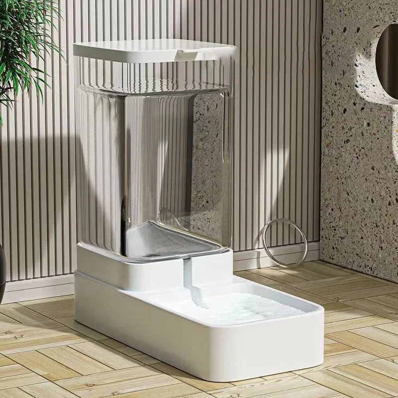 Dog Automatic Feeder Transparent Automatic Gravity Cat Water Bowl High Capacity Food Storage Container Cat And Dog Accessories - Tails on Trails