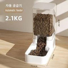 Dog Automatic Feeder Transparent Automatic Gravity Cat Water Bowl High Capacity Food Storage Container Cat And Dog Accessories - Tails on Trails
