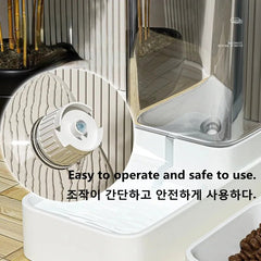 Dog Automatic Feeder Transparent Automatic Gravity Cat Water Bowl High Capacity Food Storage Container Cat And Dog Accessories - Tails on Trails