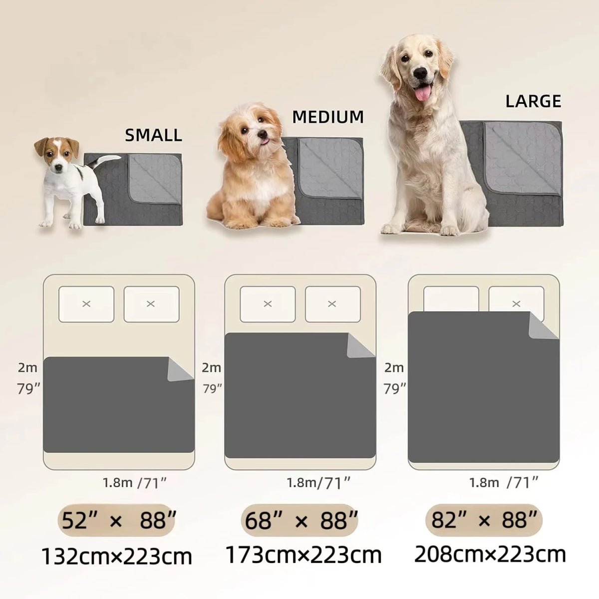 Extra Large Waterproof Dog Mat - Tails on Trails