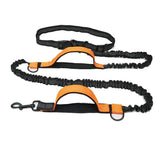 FlexStrap™ Dual - Handle Bungee Leash & Harness Set – Reflective, Shock - Absorbing, and Built for Control - Tails on Trails
