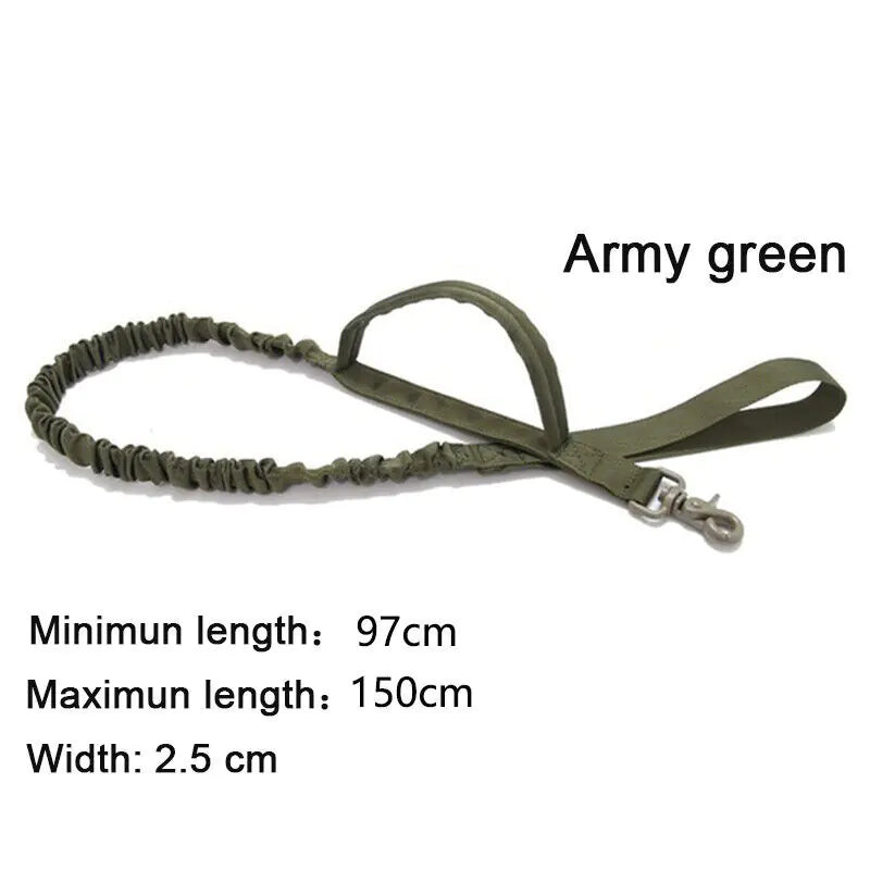 Tails on Trails Tactical Dog Leash – Heavy-Duty Nylon with Metal Buckle for Large Dogs