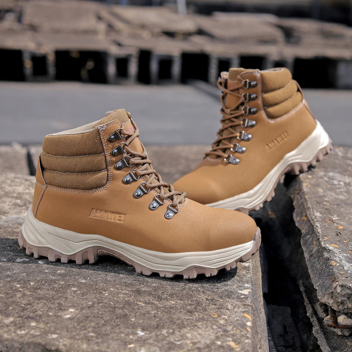 IronGuard™ Steel Toe Work Boots – Waterproof, Slip - Resistant & Heavy Duty - Tails on Trails