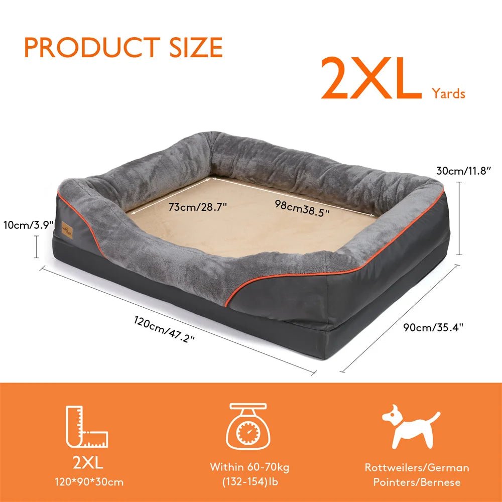 Jumbo Orthopedic Dog Bed - Tails on Trails