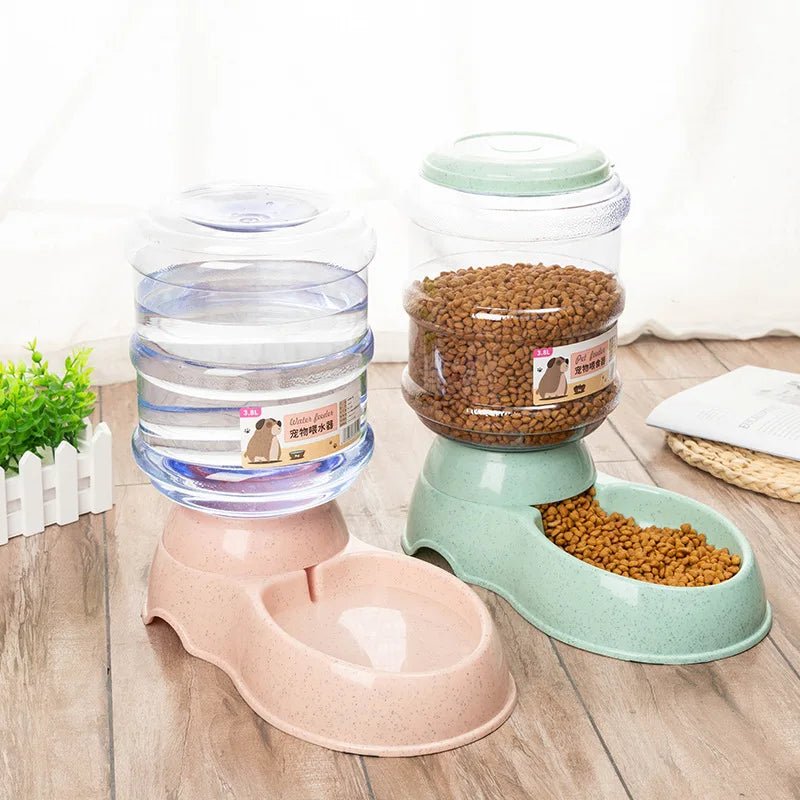 Large Capacity Pet Feeder Bowls Small Dog Food Bowl Automatic Water Dispenser Bowls Pets Feeding Bowls Drink Water Bowl - Tails on Trails