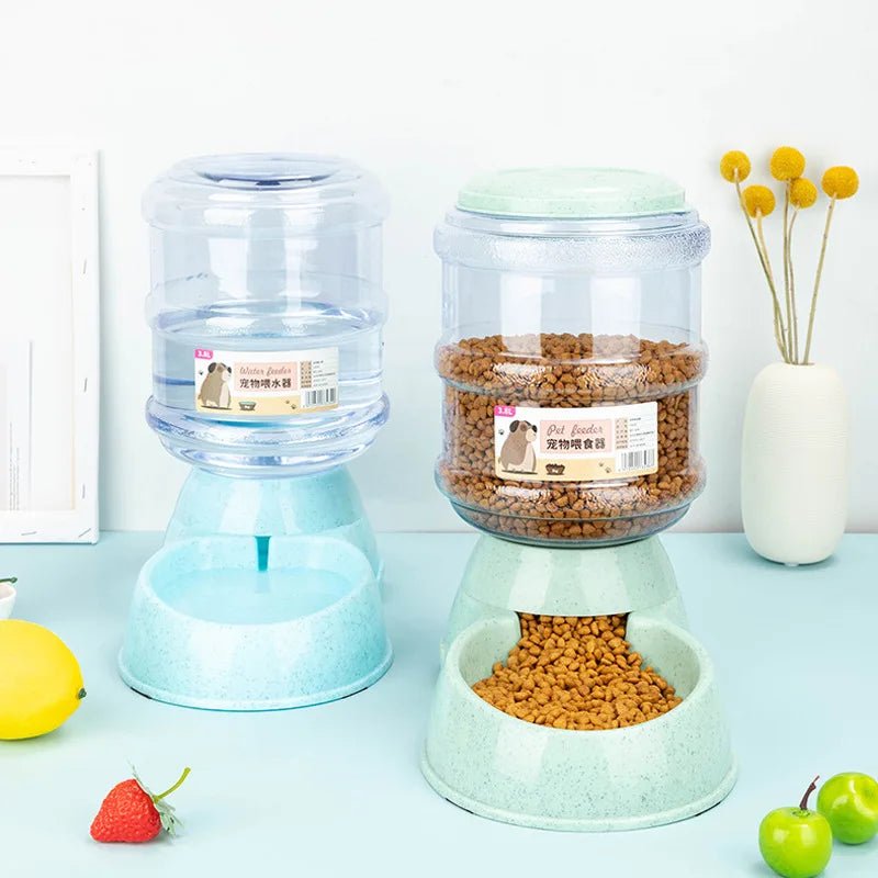 Large Capacity Pet Feeder Bowls Small Dog Food Bowl Automatic Water Dispenser Bowls Pets Feeding Bowls Drink Water Bowl - Tails on Trails