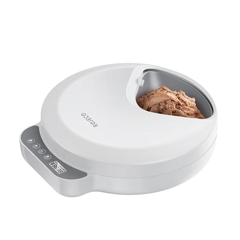Luxury Smart Automatic Pet Feeder – 4 - Meal Dispenser for Wet & Dry Food with Wireless Timer Control - Tails on Trails