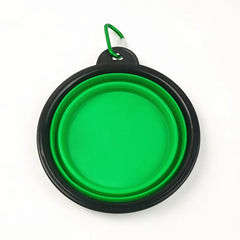 New 350ml Folding Bowl With Keychain Pet Bowl Portable Travel Dog Bowl Convenient Cat bowl Non - deformable Folding Bowl - Tails on Trails