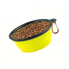 New 350ml Folding Bowl With Keychain Pet Bowl Portable Travel Dog Bowl Convenient Cat bowl Non - deformable Folding Bowl - Tails on Trails