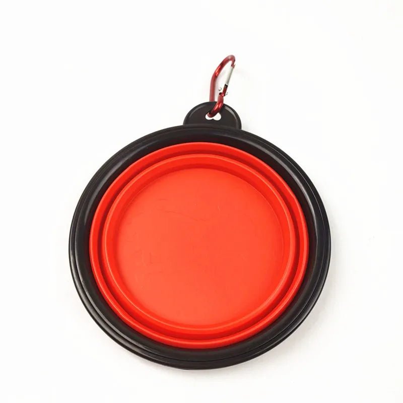 New 350ml Folding Bowl With Keychain Pet Bowl Portable Travel Dog Bowl Convenient Cat bowl Non - deformable Folding Bowl - Tails on Trails