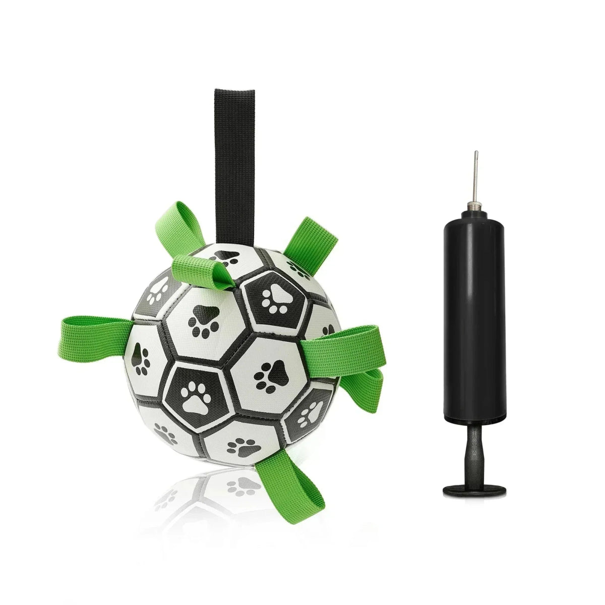 PawPlay™ Tug Soccer Ball – Interactive, Durable & Squeaky Fun for Dogs ⚽🐶 - Tails on Trails