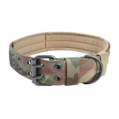 Rugged Tactical Dog Collar - Heavy Duty, Military Grade - Tails on Trails