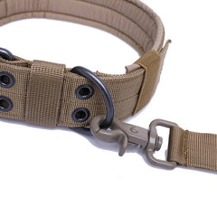 Rugged Tactical Dog Collar - Heavy Duty, Military Grade - Tails on Trails