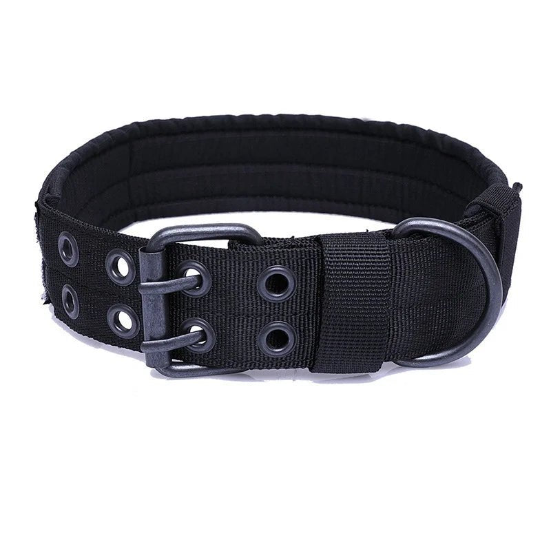Rugged Tactical Dog Collar - Heavy Duty, Military Grade - Tails on Trails