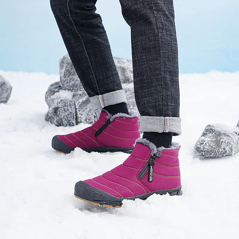 Tails on Trails Women’s Winter High-Top Hiking Boots – Insulated & Waterproof (US 5–13.5)