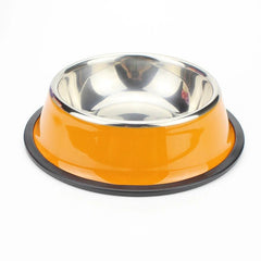 Stainless Dog Bowls Pet Steel Bowl Set Food Water Bowl for Dogs Anti - skid - Tails on Trails