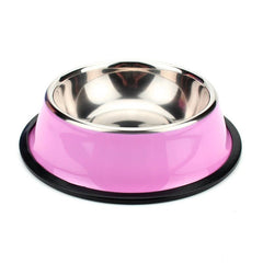 Stainless Dog Bowls Pet Steel Bowl Set Food Water Bowl for Dogs Anti - skid - Tails on Trails