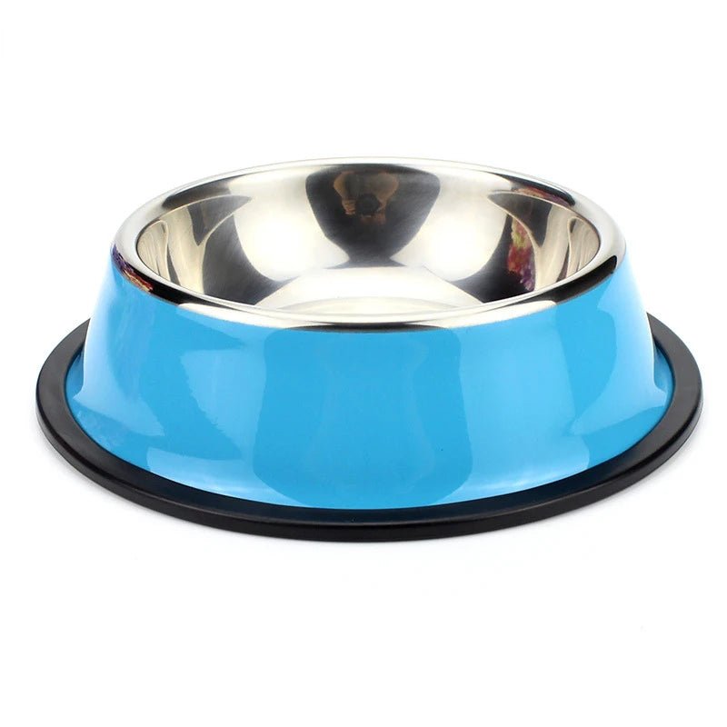 Stainless Dog Bowls Pet Steel Bowl Set Food Water Bowl for Dogs Anti - skid - Tails on Trails