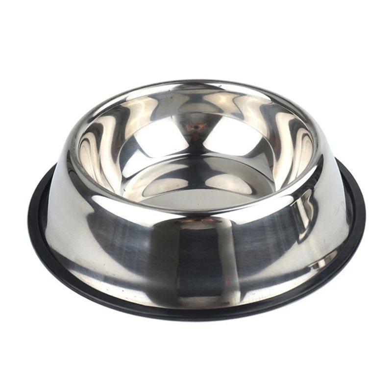 Stainless Dog Bowls Pet Steel Bowl Set Food Water Bowl for Dogs Anti - skid - Tails on Trails