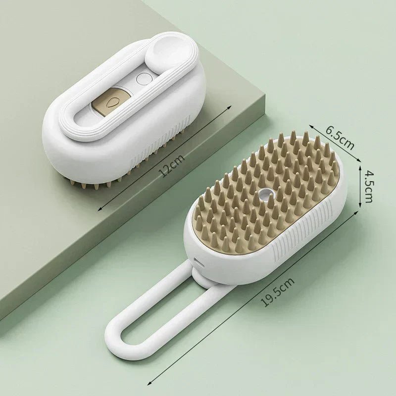 🧼 Steamy Pet Brush™ – Gentle Steam Grooming for a Shiny, Tangle - Free Coat 🐶🐱 - Tails on Trails
