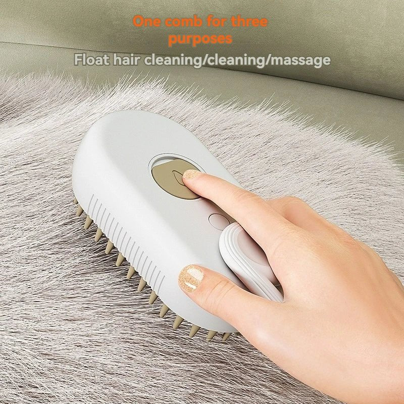 🧼 Steamy Pet Brush™ – Gentle Steam Grooming for a Shiny, Tangle - Free Coat 🐶🐱 - Tails on Trails