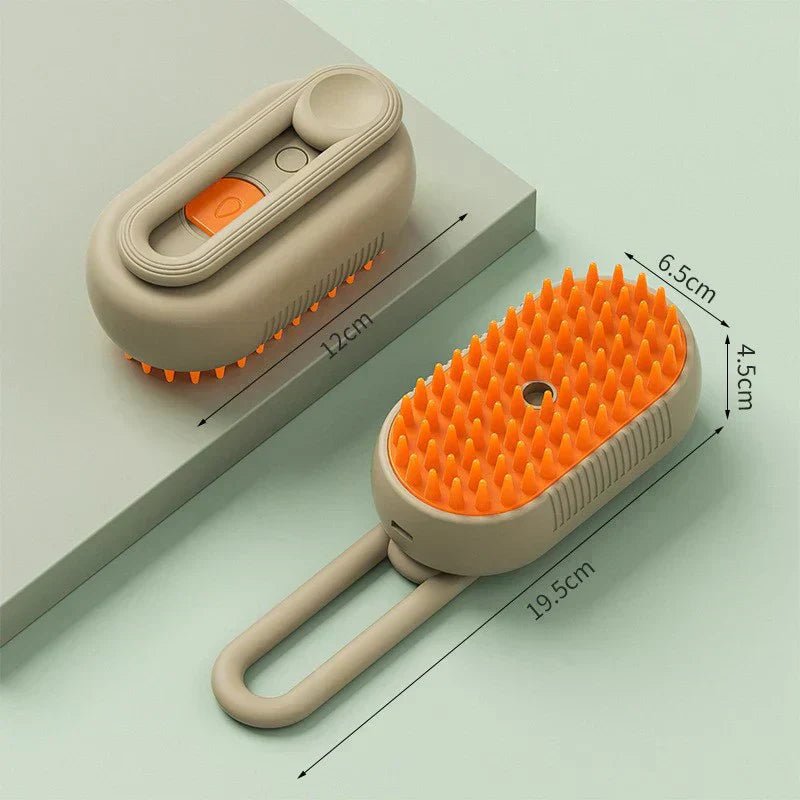 🧼 Steamy Pet Brush™ – Gentle Steam Grooming for a Shiny, Tangle - Free Coat 🐶🐱 - Tails on Trails