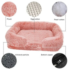 Super Warm Plush Dog Bed - Tails on Trails