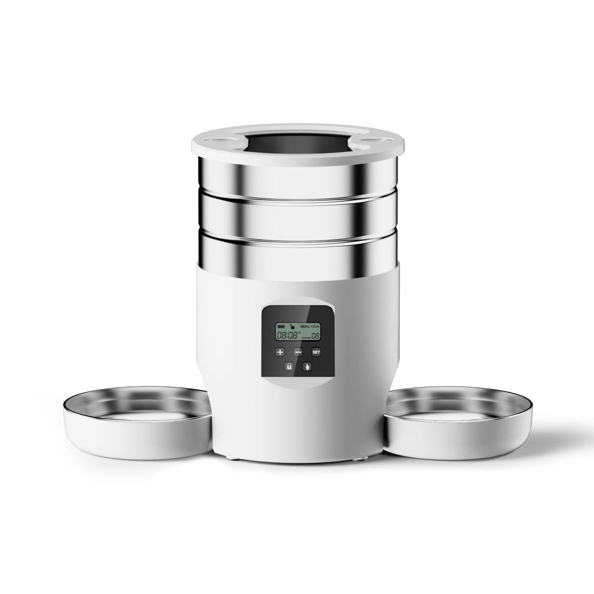 Tails on Trails 4.5L Smart WiFi Automatic Pet Feeder – Dual Stainless Steel Bowls for Dogs - Tails on Trails