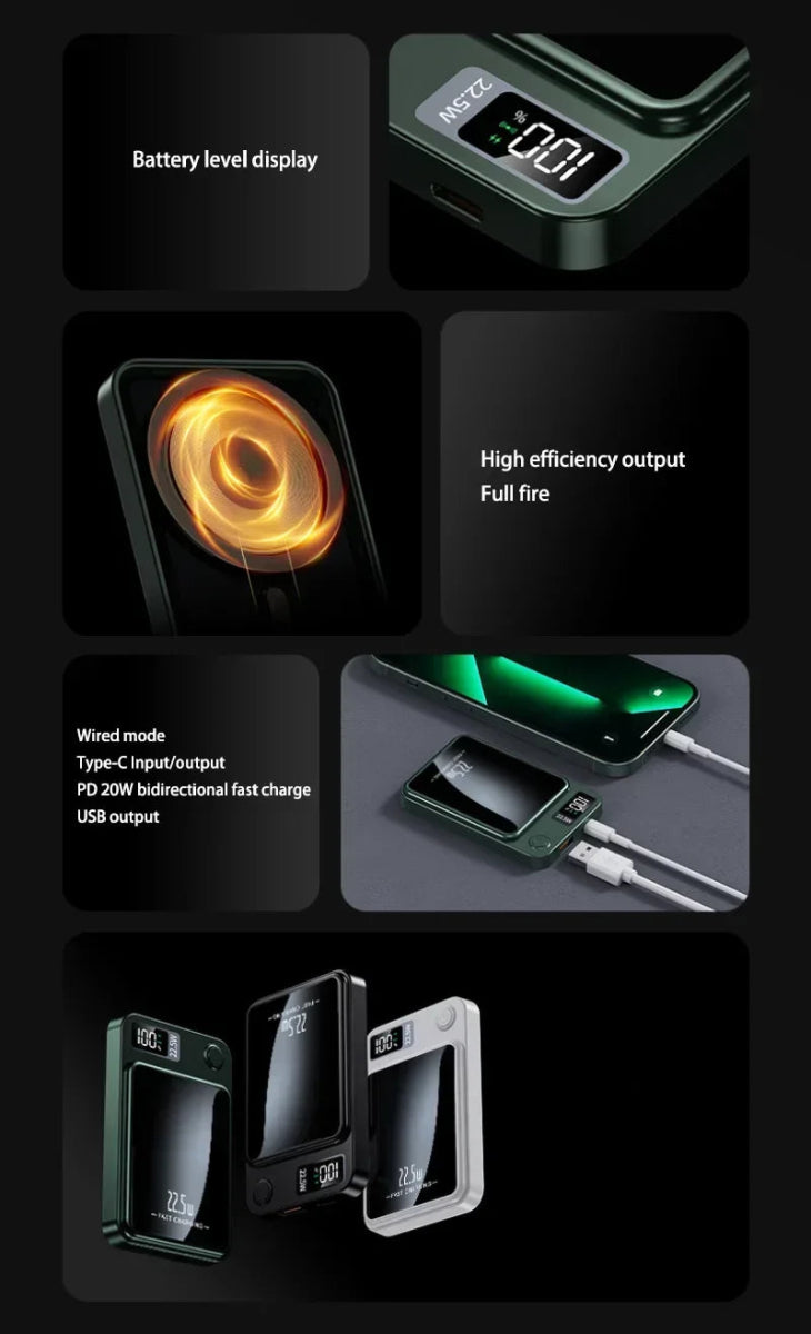 Tails on Trails MagCharge Pro – 100,000mAh Magnetic Wireless Power Bank - Tails on Trails