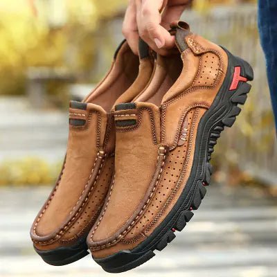 Tails on Trails Men’s Genuine Leather Hiking Boots – Rugged Outdoor Gear (US 6–13.5) - Tails on Trails