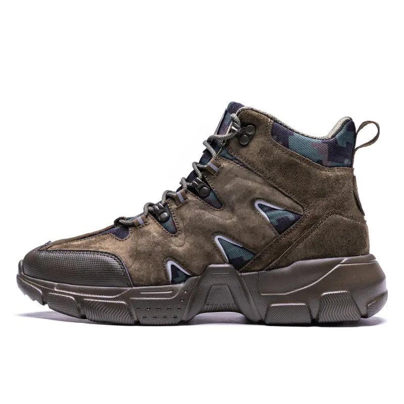 Tails on Trails Men's High Top Hiking Boots – Rugged Style Meets Worksite Strength (US 6.5–12) - Tails on Trails