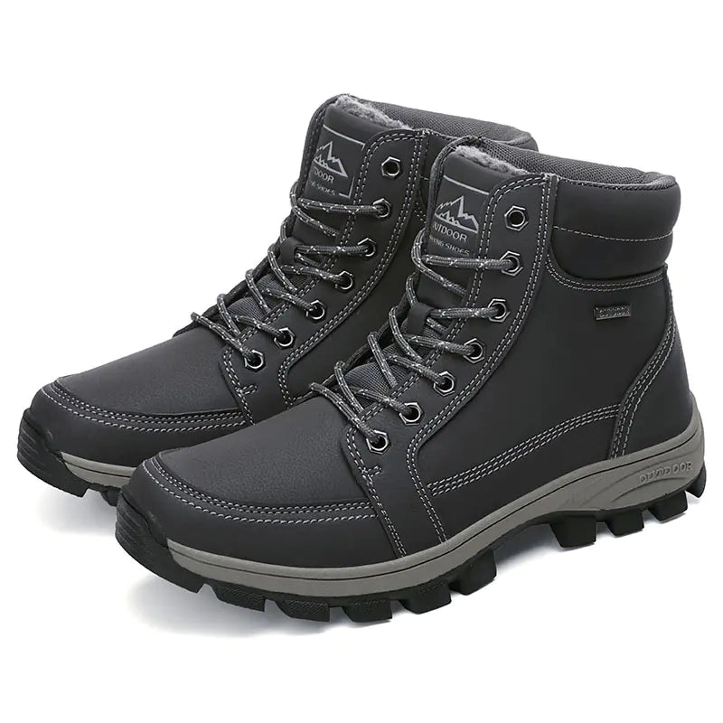 Tails on Trails Men’s Large Size Snow Hiking Boots – Insulated, Waterproof Winter Gear (US 6–14) - Tails on Trails