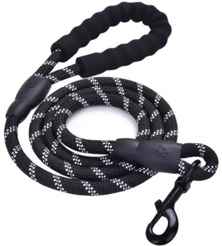 Tails on Trails Reflective Braided Nylon Dog Leash – Durable Traction Rope for Safe Walking - Tails on Trails
