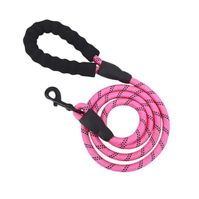 Tails on Trails Reflective Braided Nylon Dog Leash – Durable Traction Rope for Safe Walking - Tails on Trails