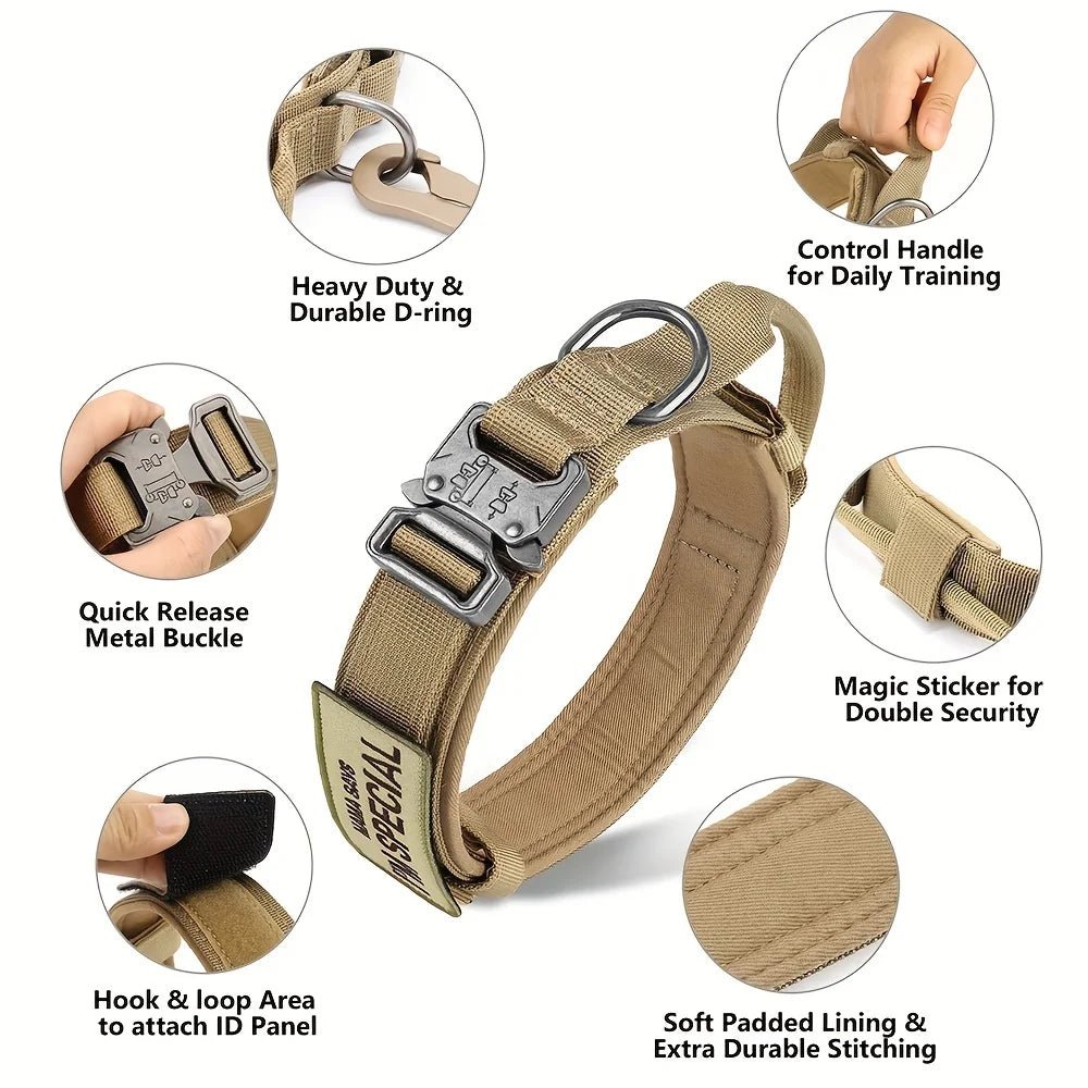 💪 Tails on Trails™ Tactical Training Dog Collar – Secure. Strong. Smart. 🐾 - Tails on Trails