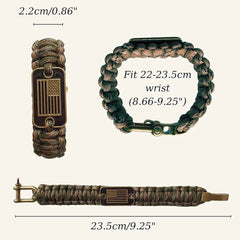 TrailBind™ Paracord Bracelet – Rugged Survival Strap with Adjustable Fit - Tails on Trails