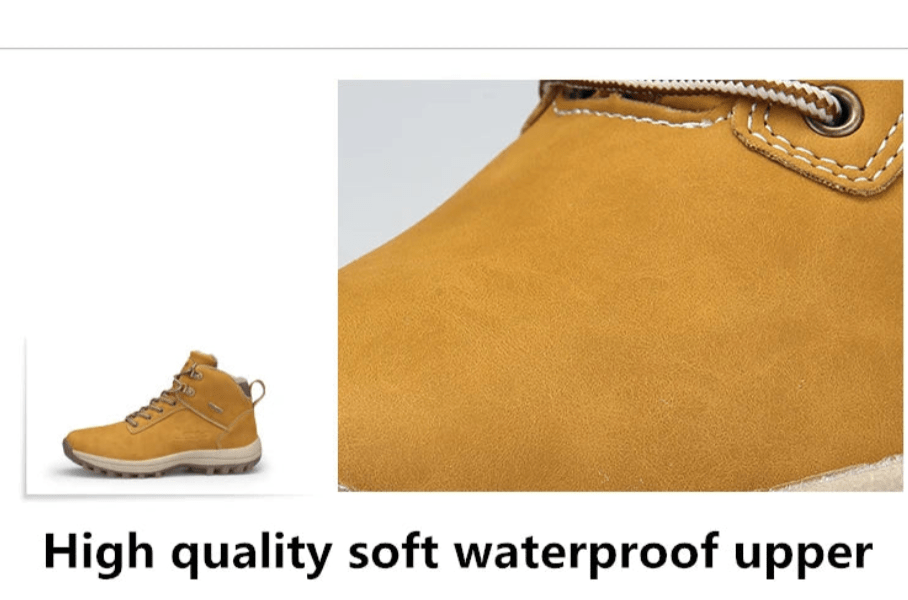 TrailBuilt™ Men’s Waterproof Leather Boots – Rugged, Warm & Durable (US Sizes 6.5–13) - Tails on Trails