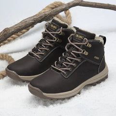 TrailBuilt™ Men’s Waterproof Leather Boots – Rugged, Warm & Durable (US Sizes 6.5–13) - Tails on Trails